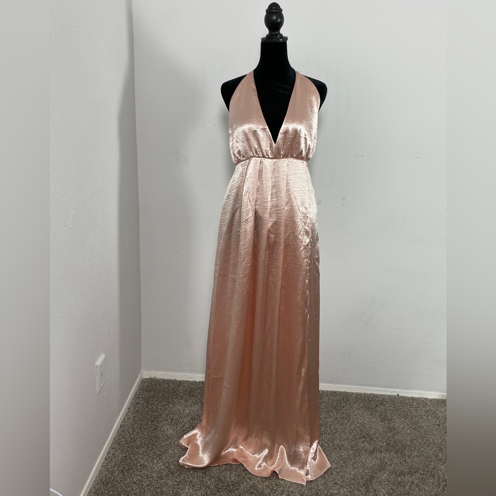 San Joy Peach Silk Maxi